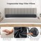 Costway Twin/Full/Queen/King Bed Wedge Pillow with Tablet Pillow Stand Side Pockets Support for Back Grey
